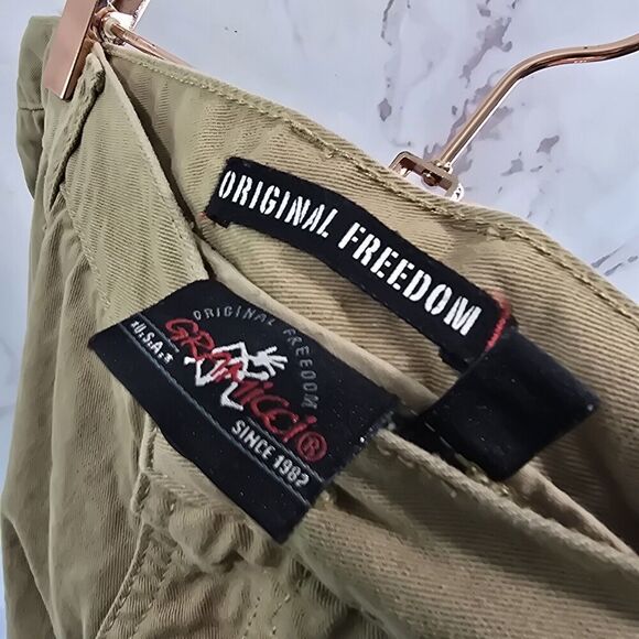 Gramicci Shorts Mens 40 Brown Tan Cargo 11 Inch Cotton Camp Bermuda Long - Picture 3 of 11